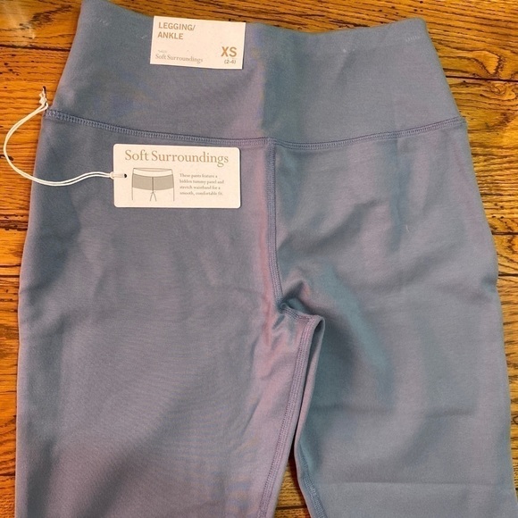 new Soft Surroundings The Ultimate Ankle Leggings Dusty Blue Size XS. L112 - Picture 8 of 9